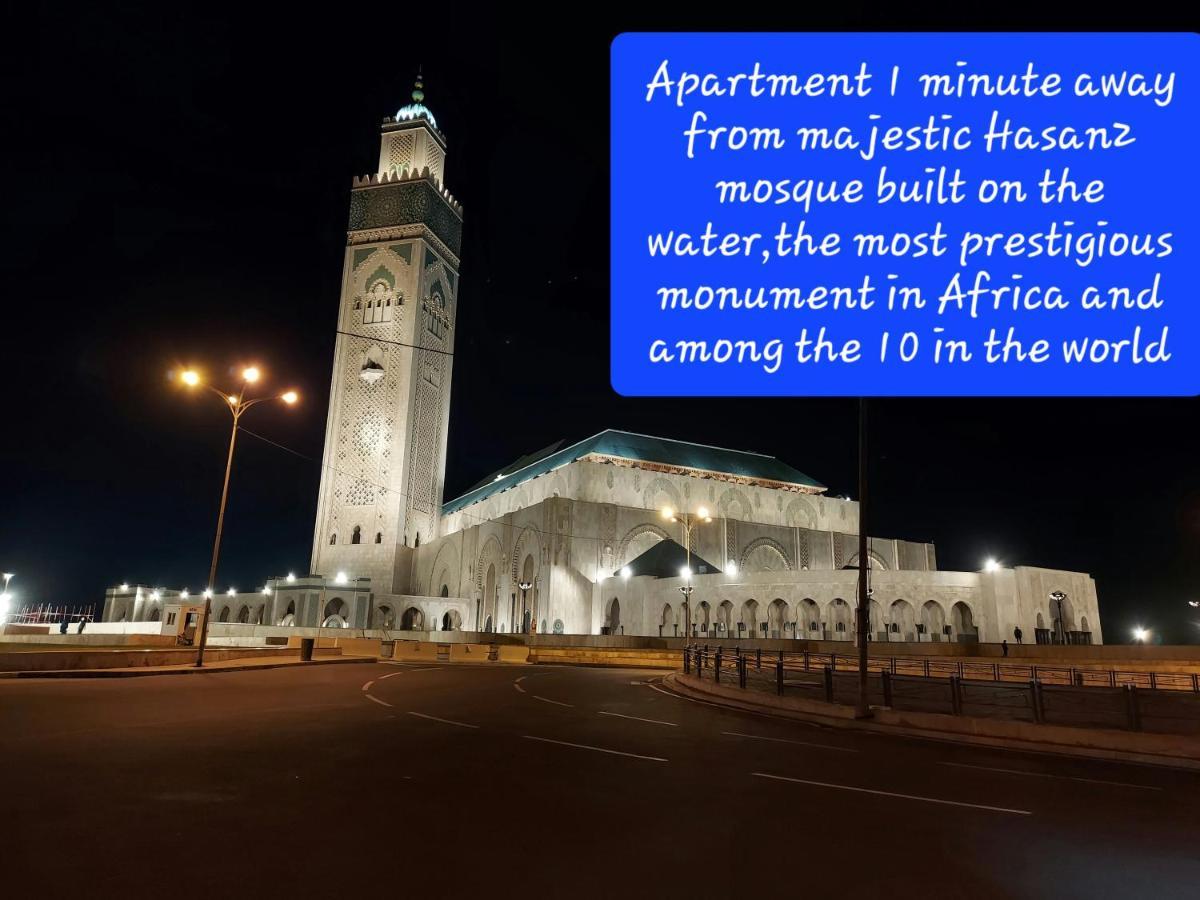 Luxury Downtown Apartment Of 80M2 In Front Of Hassan 2 Mosque And Sea From Family , Pour Famille , Interdit Couples Araabic Non Marie, Forbidden Unmarried Araabic Couples Basement Car Park Casablanca Zewnętrze zdjęcie